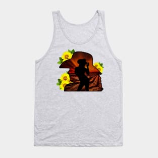 Sunflower Cowgirl Tank Top